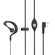 E9183 - Auricolare per walkie talkie BAOFENG microfono e tasto PTT doppio Jack 2 Pin - Ricetrasmittenti