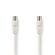 ND4026 - Cavo coassiale 90dB IEC (coassiale) maschio-IEC (coassiale) femmina 1,5m Bianco - TV-SAT
