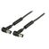 ND9090 - Cavo Coassiale ad Angolo Coassiale Maschio – Femmina Coax (IEC) 10m Nero - TV-SAT