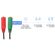 A1609 - Adattatore audio telato 20cm 1x jack 3.5mm maschio 2x jack 3.5mm femmina microfono-cuffie -  Adattatori Audio e Video