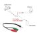 A1609 - Adattatore audio telato 20cm 1x jack 3.5mm maschio 2x jack 3.5mm femmina microfono-cuffie -  Adattatori Audio e Video