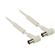 ND9095 - Cavo Coassiale 100 dB ad Angolo Coassiale Maschio - Femmina Coax (IEC) 20m Bianco - TV-SAT