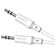 N040 - Cavo audio stereo jack audio 3.5mm 1m bianco JA004 - Cavi Audio Video