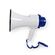 ND5478 - Megafono portatile 10W con sirena e funzione di registrazione – Bianco/Blu - Altoparlanti