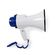 ND5478 - Megafono portatile 10W con sirena e funzione di registrazione – Bianco/Blu - Altoparlanti