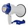 ND5478 - Megafono portatile 10W con sirena e funzione di registrazione – Bianco/Blu - Altoparlanti