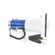 ND6175 - Megafono professionale 25W con microfono staccabile e sirena – Blu/Bianco - Altoparlanti