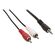 ND9010 - Cavo Stereo Audio Maschio da 3.5 mm - 2x RCA Maschio 10m Nero - Cavi Audio Video