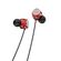 F4115 - Cuffie auricolari con microfono 1.2m rosse JD040 - Cuffie Auricolari