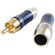 B9056 - Connettore RCA maschio contatti placcati oro - Connettori e Adattatori