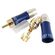 B9056 - Connettore RCA maschio contatti placcati oro - Connettori e Adattatori