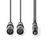 ND1175 - Cavo Audio XLR |2x Maschio a 3 Pin XLR-Maschio da 3,5 mm|3.0 m - Cavi Audio Video