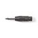 ND2655 - Adattatore XLR Mono - Femmina a 3 Pin XLR - Maschio da 6,35 mm - Nero - Cavi Audio Video