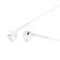 F2420 - Cuffie auricolari con microfono 1.2m jack audio 3.5mm bianche JD008 - Cuffie Auricolari