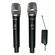 MIC576 - Coppia di microfoni Wireless ricaricabili UHF L-2 - Microfoni