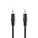 ND180 - Cavo Audio Stereo jack audio maschio 3,5 mm  1m Nero - Cavi Audio Video