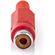 ND2030 - Connettore RCA femmina rosso confezione da 25 pezzi - Connettori e Adattatori