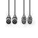 ND8055 - Cavo Audio XLR Bilanciato 2x Maschio a 3 Pin- 2x Femmina a 3 Pin 5m - Cavi Audio Video