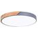 B7987 - Plafoniera LED rotonda da soffitto effetto legno 40 cm grigia 24W 3CCT - Illuminazione da Interno