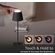 EL3936 - Lampada LED ricaricabile da tavolo 3W dimmerabile in metallo nero - Illuminazione da Interno