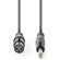 SX100 - XLR Monocavo XLR 3p (F) - 6.35 mm Maschio 10.0 m Grigio Scuro - Cavi Audio Video