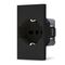 02304 - Presa 2P+T 16A bipasso Schuko nera linea ZEN - Linea ZEN