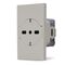 02312 - Presa 2P+T 16A bipasso Schuko sabbia linea ZEN - Linea ZEN