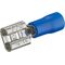 B7975 - Connettore faston femmina 6.3mm blu 1.5-2.5mm confezione da 100 - Capicorda