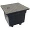 E9125 - Pozzetto con coperchio per cavi elettrici PP con guarnizioni e viti 250×250 mm - Pozzetti