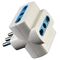 EL702 - Multipresa 10A 3x Italiana Bianca - Connettività