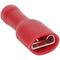 B4500 - Connettore faston femmina isolato 6.3mm rosso 0.5-1.5mm confezione da 100 - Capicorda