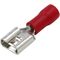 B5660 - Connettore faston femmina 6.3mm rosso 0.5-1.5mm confezione da 100 - Capicorda