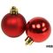 ED5550 - Palline natalizie 3cm lucide/opache color rosso confezione da 15 Christmas Gifts - Illuminazione da Esterno