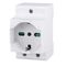 EL059 - Presa Schuko per quadro elettrico 16A 250V Bipasso + Terra - Connettività