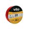 EL166 - Nastro isolante 19mm 20m rosso Vito - Nastro isolante