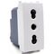 EL208 - Presa bivalente 16A 250V bianca compatibile Vimar Arké - Compatibile Vimar Arké 
