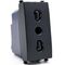 EL270 - Presa bivalente 16A 250V nera compatibile Vimar Arké - Compatibile Vimar Arké 