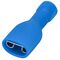 B8058 - Connettore faston femmina isolato 6.3mm blu 1.5-2.5mm confezione da 100 - Capicorda