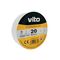 EL161 - Nastro isolante 19mm 20m bianco Vito - Nastro isolante