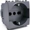 EL181 - Presa schuko grigia 16A 250V compatibile Vimar Arké - Compatibile Vimar Arké 