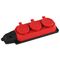 EL3142 - Multipresa schuko 3 posti 2P+T IP44 rossa Vito - Connettività