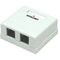 93232 - Presa a muro 2 prese RJ45 cat. 5E UTP Intellinet - Connettività