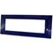 EL1298 - Placca in tecnopolimero 7 posti color blu compatibile Vimar Plana - Compatibile Vimar Plana