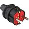 EL132 - Spina schuko maschio IP20 nera 16A 250V Vito - Connettività