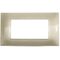 EL1552 - Placca in tecnopolimero 4 posti color sabbia compatibile Vimar Plana - Compatibile Vimar Plana