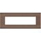 EL176 - Placca 7 posti bronzo compatibile Vimar Arké - Compatibile Vimar Arké 