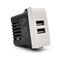 EL2124 - Alimentatore doppia presa USB 5V 2A Bianco compatibile Living International - Compatibile Living International