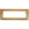 EL3148 - Placca in tecnopolimero 7 posti color oro compatibile Vimar Plana - Compatibile Vimar Plana