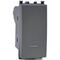 EL364 - Pulsante unipolare grigio con spia compatibile Vimar Arké - Compatibile Vimar Arké 