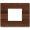 EL1798 - Placca 2 posti quadrata ciliegio compatibile Living International - Compatibile Living International